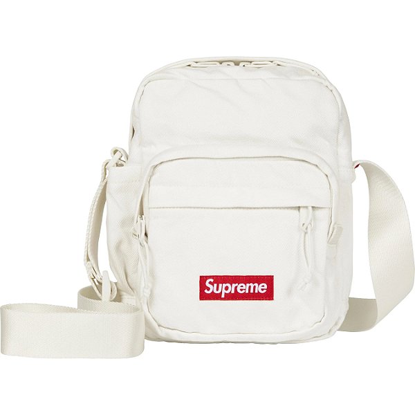 SUPREME - Bolsa Denim Shoulder (FW25) "Branco" -NOVO-