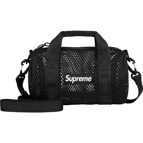 SUPREME - Bolsa Mesh Mini (SS25) "Preto" -NOVO-