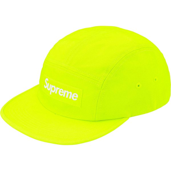 SUPREME - Boné Washed Chino Twill Camp FW25 "Neon" -NOVO-