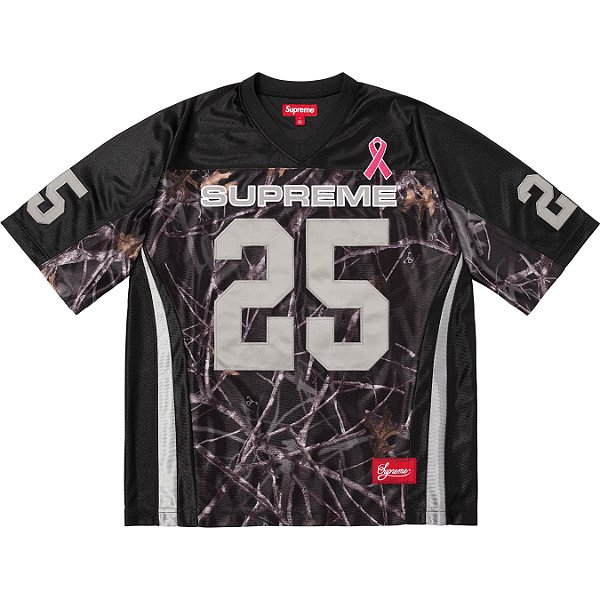 SUPREME - Camisa Jersey Breast Cancer Awareness Football "Preto" -NOVO-