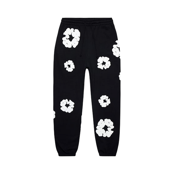 DENIM TEARS - Calça de Moletom Cotton Wreath "Preto" -NOVO-