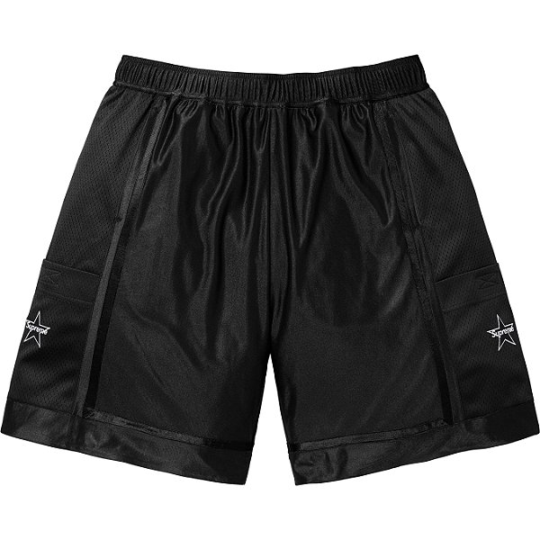 SUPREME - Bermuda Side Pocket Basketball "Preto" -NOVO-