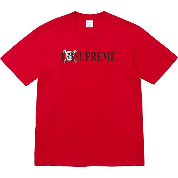 SUPREME - Camiseta Skull FW25 "Vermelho" -NOVO-