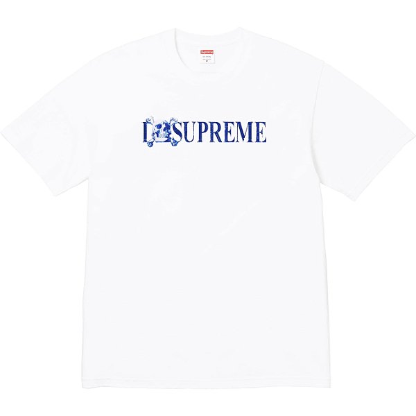 SUPREME - Camiseta Skull FW25 "Branco" -NOVO-