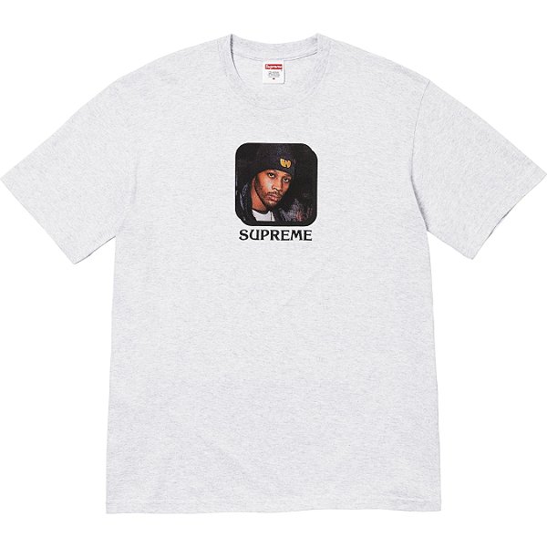 SUPREME x WU-TANG CLAN - Camiseta RZA "Cinza" -NOVO-