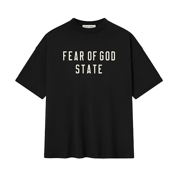 FEAR OF GOD - Camiseta Essentials Heavy Crewneck "Black" -NOVO-
