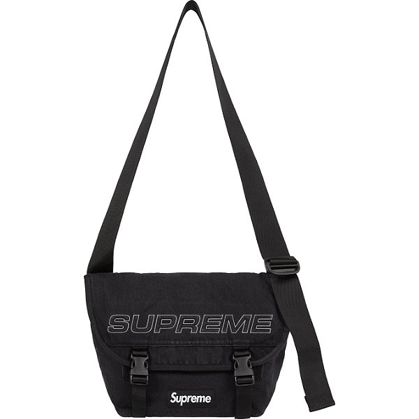 SUPREME - Bolsa Denim Messenger "Preto" -NOVO-