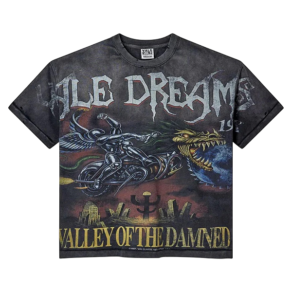 VALE LIVES FOREVER - Camiseta Ride the Dragon "Preto" -NOVO-