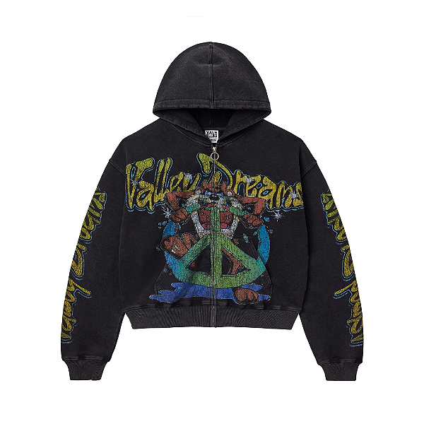 VALE LIVES FOREVER - Moletom Taz Zip Up "Preto" -NOVO-