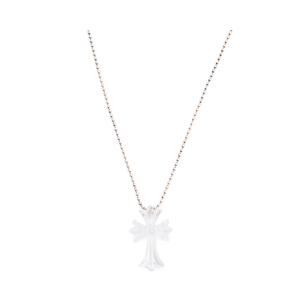 CHROME HEARTS - Colar Silicone CH Cross "Transparente" -NOVO-