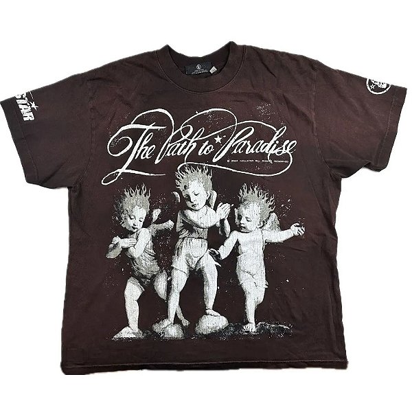 HELLSTAR - Camiseta Cherubs "Marrom" -NOVO-