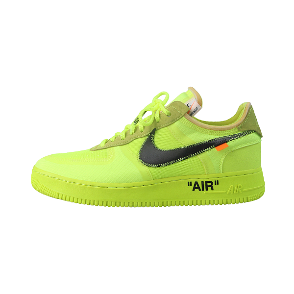 NIKE x OFF-WHITE - Air Force 1 Low "Volt" (43,5 BR / 11,5 US) -USADO-