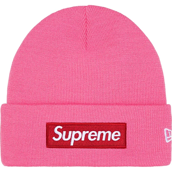 SUPREME x NEW ERA - Touca Box Logo FW25 "Rosa" -NOVO-