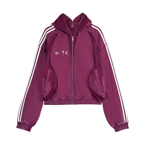 ADIDAS x THUG CLUB - Moletom Teamgeist Zip "Vinho" -NOVO-