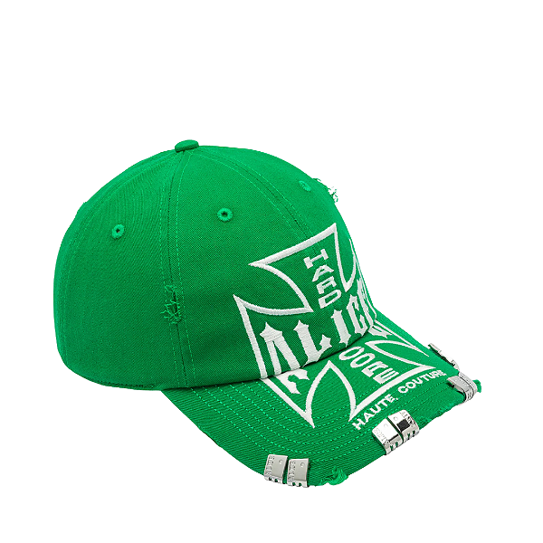 ALICE HOLLYWOOD - Boné Moto Couture "Verde" -NOVO-