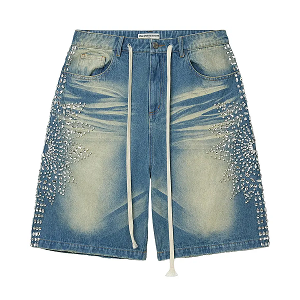 VALE LIVES FOREVER - Bermuda Sirens Jorts "Mid Wash" -NOVO-