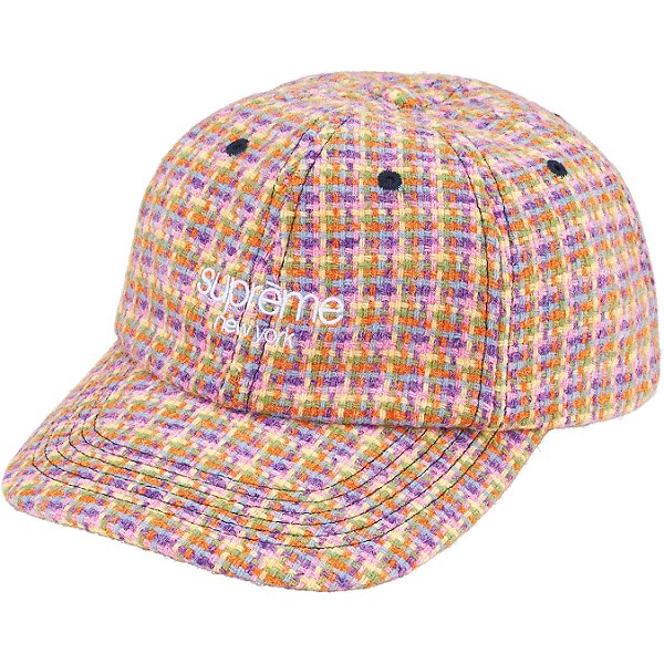 SUPREME - Boné Harris Tweed 6-Panel "Laranja" -NOVO-
