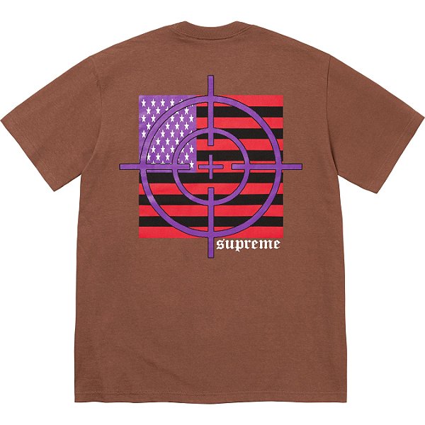 SUPREME - Camiseta Target "Marrom" -NOVO-