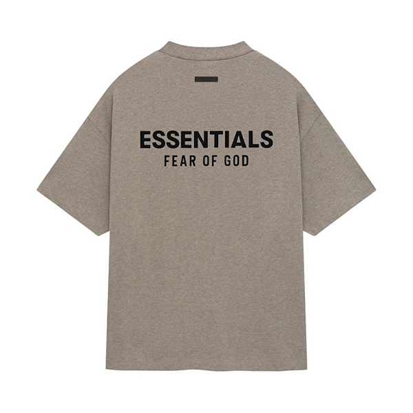 FEAR OF GOD - Camiseta Essentials Jersey Crewneck "Heather Grey" -NOVO-