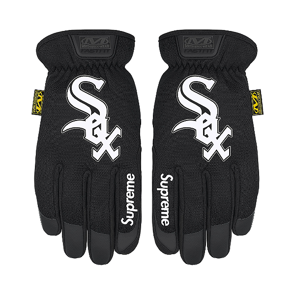 SUPREME x MECHANIX - Luva Fastfit MLB Teams "Preto" -NOVO-