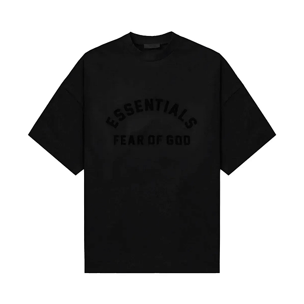 FEAR OF GOD - Camiseta Essentials Heavy Jersey Crewneck "Jet Black" -NOVO-