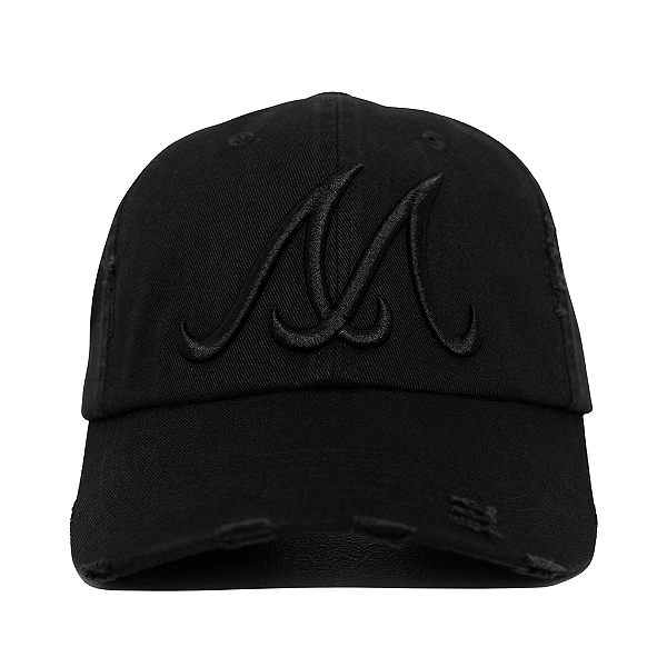 OMA DESIGN STUDIOS - Boné Atlanta Distressed "Preto" -NOVO-