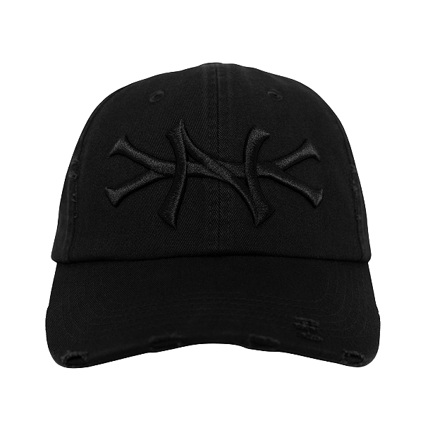 OMA DESIGN STUDIOS - Boné NY Distressed "Preto" -NOVO-