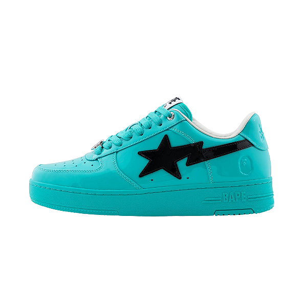BAPE - Bapesta #1 "Turquoise Blue Pack Patent Leather" -NOVO-