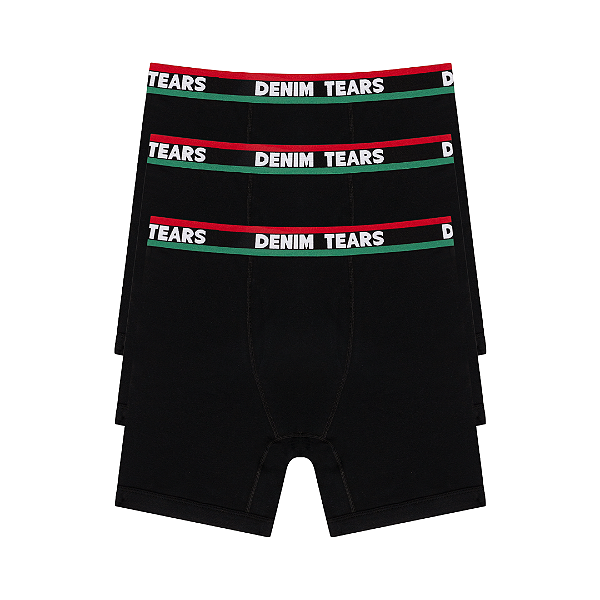 DENIM TEARS - Pack c/3 Cuecas "Preto" -NOVO-