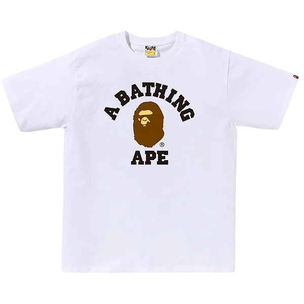 BAPE - Camiseta College "Branco" -NOVO-