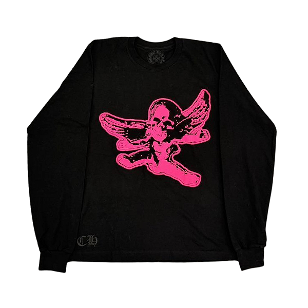 CHROME HEARTS x FOTI - Camiseta Manga Longa "Preto" -NOVO-