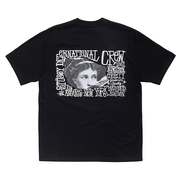 STUSSY - Camiseta Victoria "Preto" -NOVO-