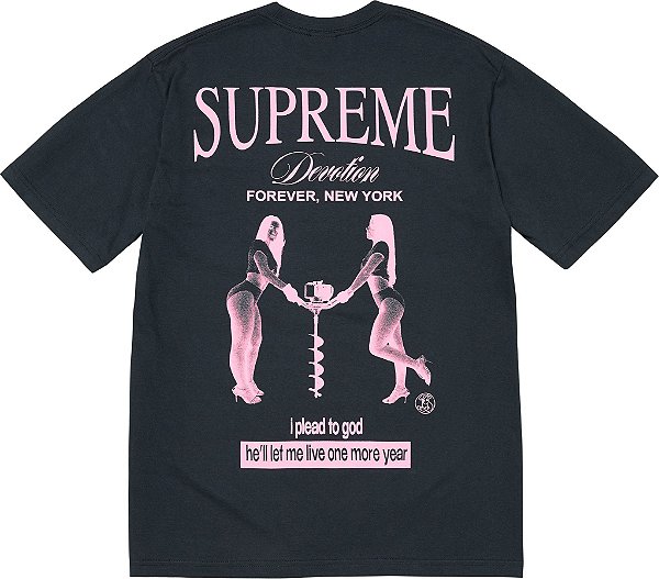 SUPREME - Camiseta Devotion "Azul Escuro" -NOVO-