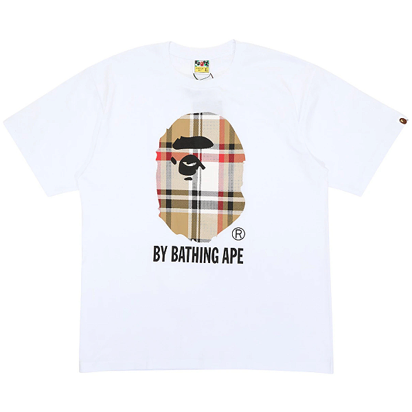 BAPE - Camiseta Check "Branco" -NOVO-