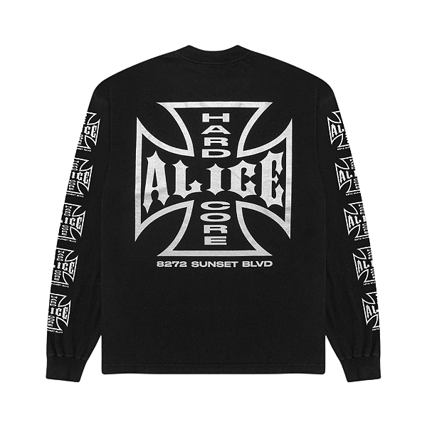 ALICE HOLLYWOOD - Camiseta Manga Longa Sunset BLVD. "Preto" -NOVO-