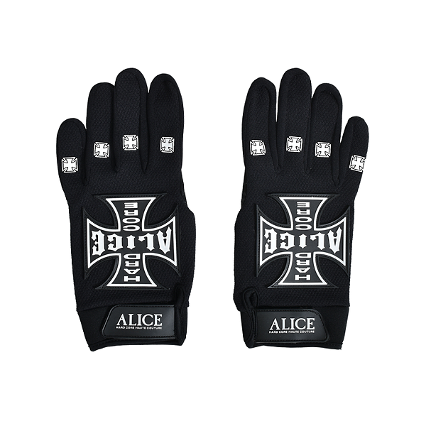 ALICE HOLLYWOOD - Luvas Moto Culture "Preto/Branco" -NOVO-