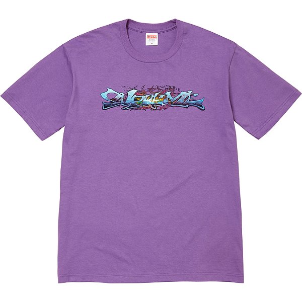 SUPREME - Camiseta Tag "Roxo" -NOVO-