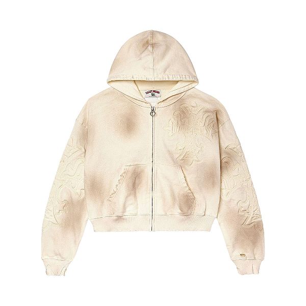 VALE LIVES FOREVER - Moletom Carver Zip Up "Creme" -NOVO-