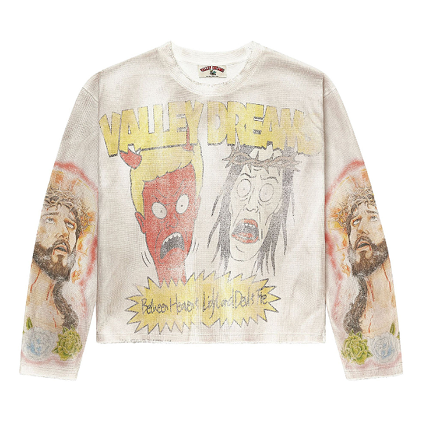 VALE LIVES FOREVER - Camiseta Manga Longa Riot Riot Thermal "Natural" -NOVO-