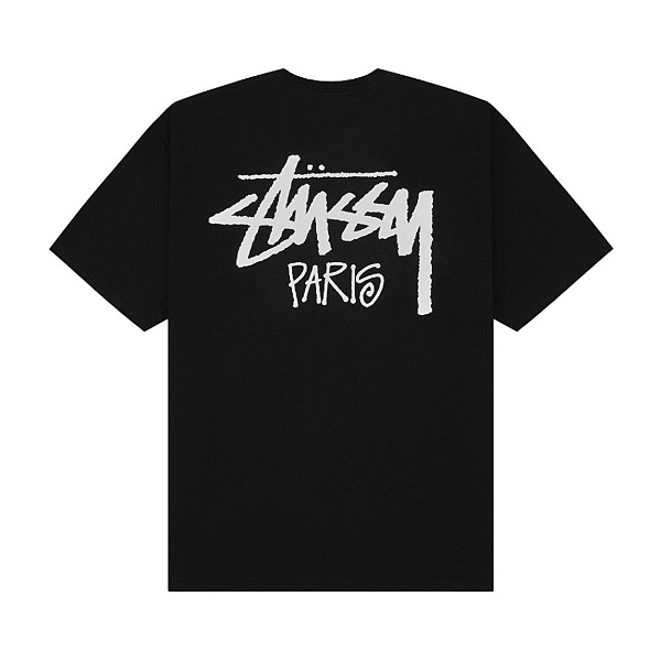 STUSSY - Camiseta Paris "Preto" -NOVO-