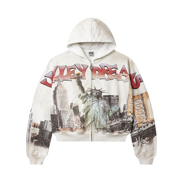 VALE LIVES FOREVER - Moletom NYC Zip Up "Branco" -NOVO-