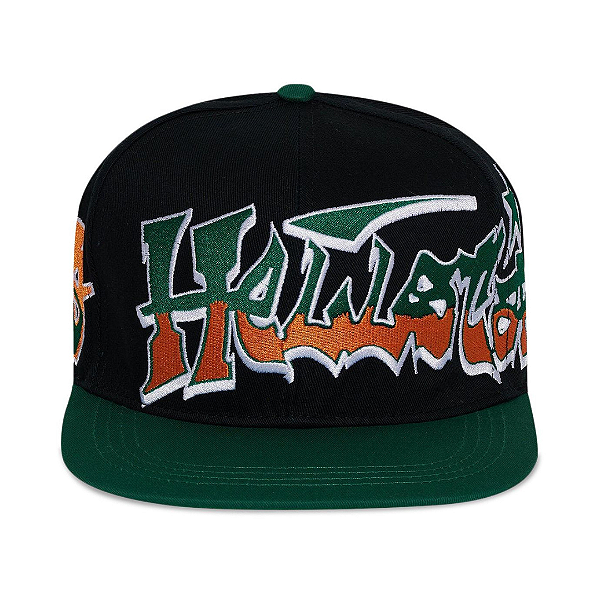 HELLSTAR - Boné Snapback Records "Preto/Verde" -NOVO-