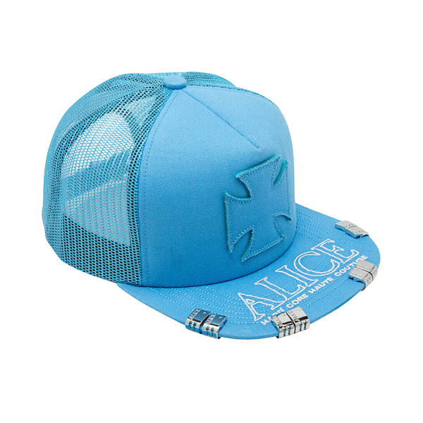 ALICE HOLLYWOOD - Boné Trucker Atelier "Azul Claro" -NOVO-