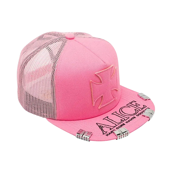 ALICE HOLLYWOOD - Boné Trucker Atelier "Rosa" -NOVO-