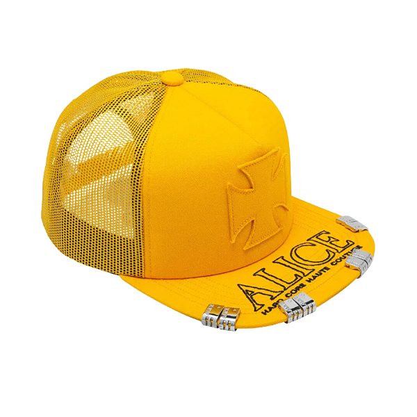 ALICE HOLLYWOOD - Boné Trucker Atelier "Amarelo" -NOVO-
