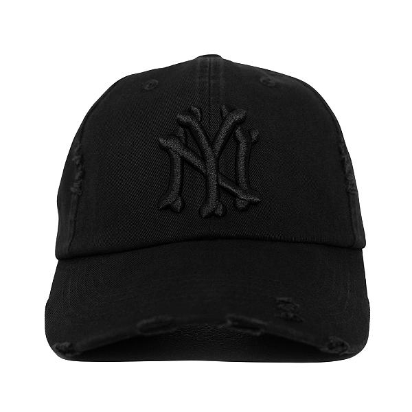 OMA DESIGN STUDIOS - Boné NY Bones Distressed "Preto" -NOVO-