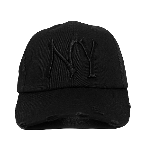 OMA DESIGN STUDIOS - Boné NY Distressed "Preto" -NOVO-