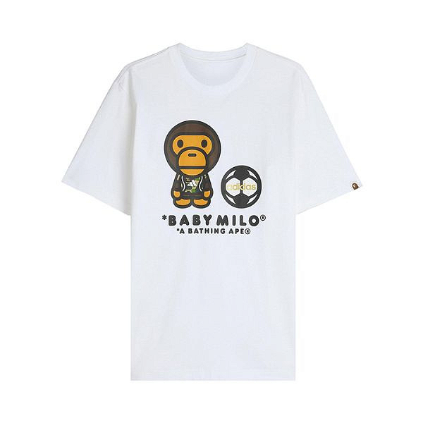 ADIDAS x BAPE - Camiseta Milo "Branco" -NOVO-