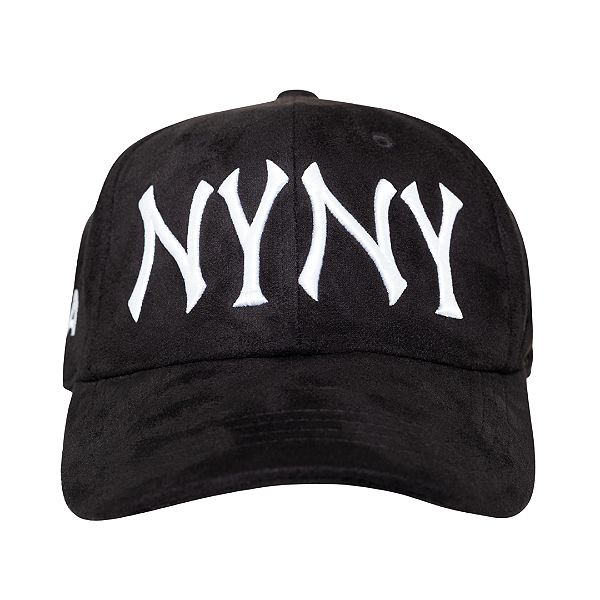 OMA DESIGN STUDIOS - Boné NY NY Suede "Preto" -NOVO-