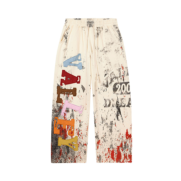 VALE LIVES FOREVER - Calça de Moletom Picasso "Creme" -NOVO-